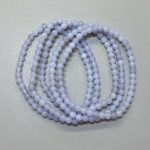 Blue Lace Agate Round Bracelet 18cm 4mm A