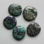 Azurite Malachite Natural Smooth Stone 1.6 inch (0.8-1 x 3.5-4.5cm) A/B