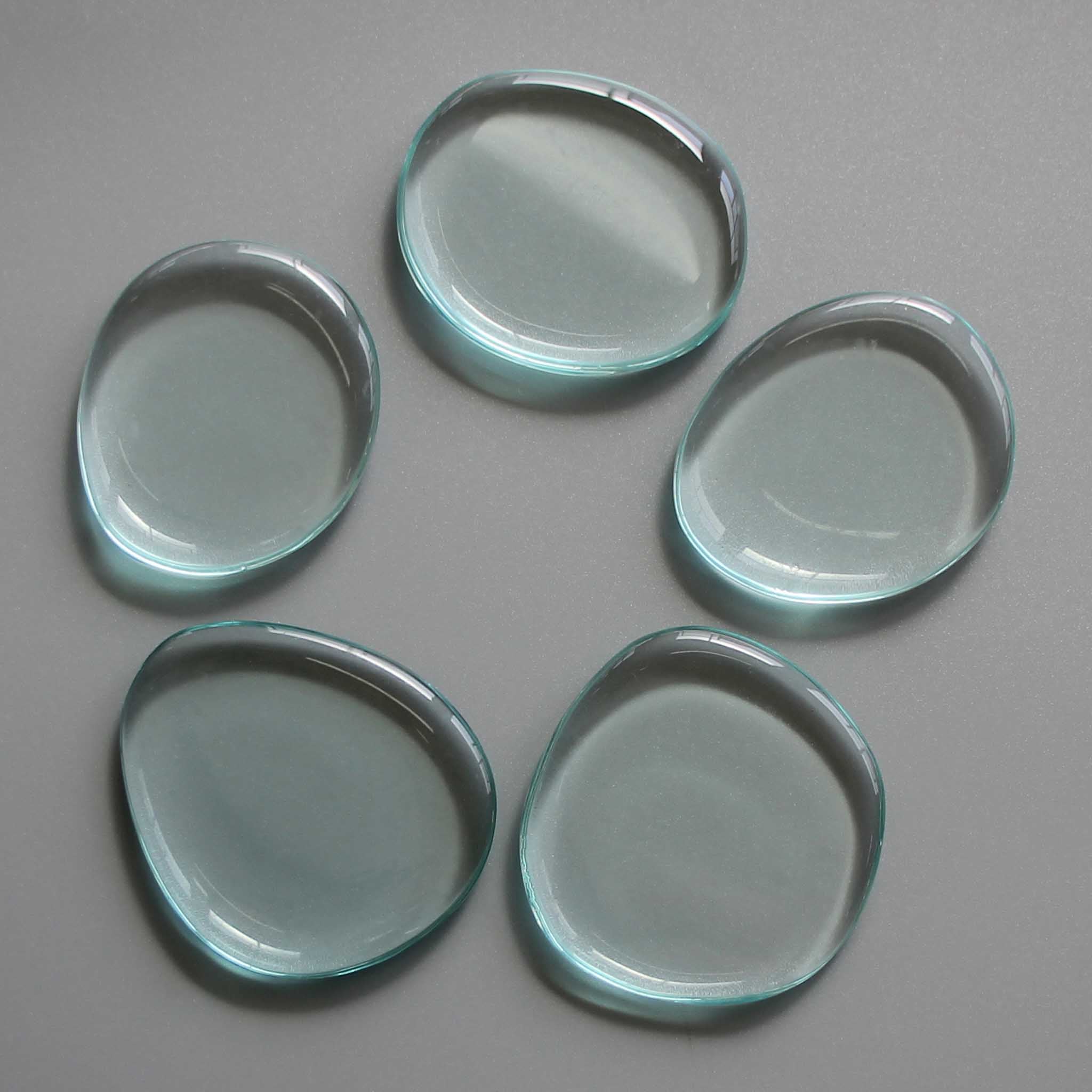 014a1998d5d6990fb772fdbaeb602d26-1 Blue Obsidian Man Made Smooth Stone 1.6 inch (0.8-1 x 3.5-4.5cm) A