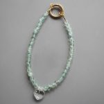 Green Fluorite Round Bead Phone Cord 6mm A/B