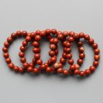 Red Jasper Round Bracelet 18cm 10mm A