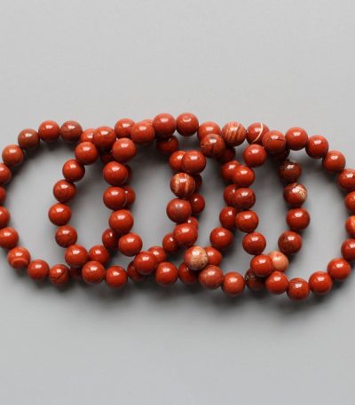 Red Jasper Round Bracelet 18cm 10mm A