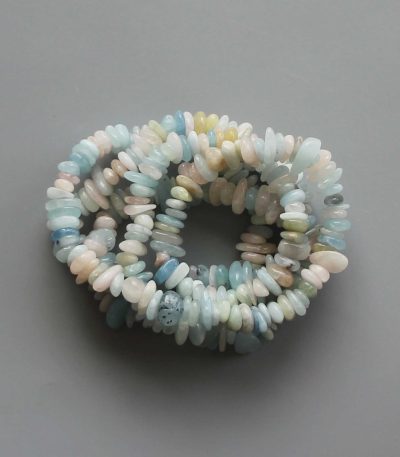 Morganite Chips Bracelet 4/8mm A