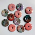 Fancy Agate Donut 2 inch (0.8 x 5cm) A