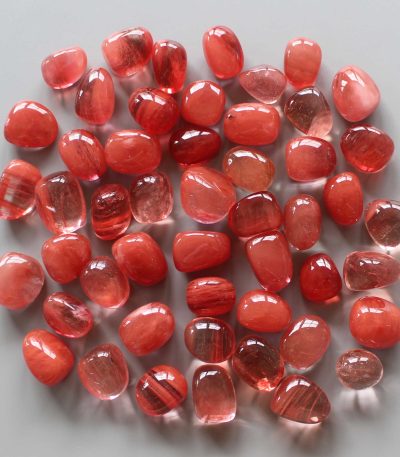 Strawberry Obsidian Man Made Tumble Stone 1 inch (2-3cm) A