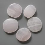 Pink Calcite Smooth Stone 1.6 inch (0.8-1 x 3.5-4.5cm) A/A+