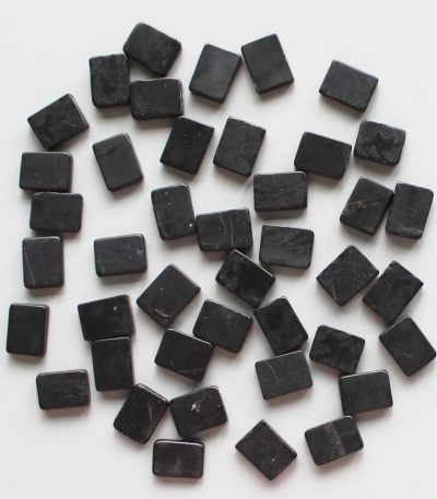 Shungite Rectangle Slice 0.6 inch (0.35 x 1.15 x 1.55cm) A