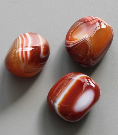 Carnelian With Stripe Tumble Stone 1 inch (2-3cm) A+/AA