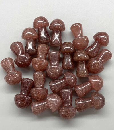 Strawberry Quartz Mushroom 1.4 inch (2.2x3.5cm) A