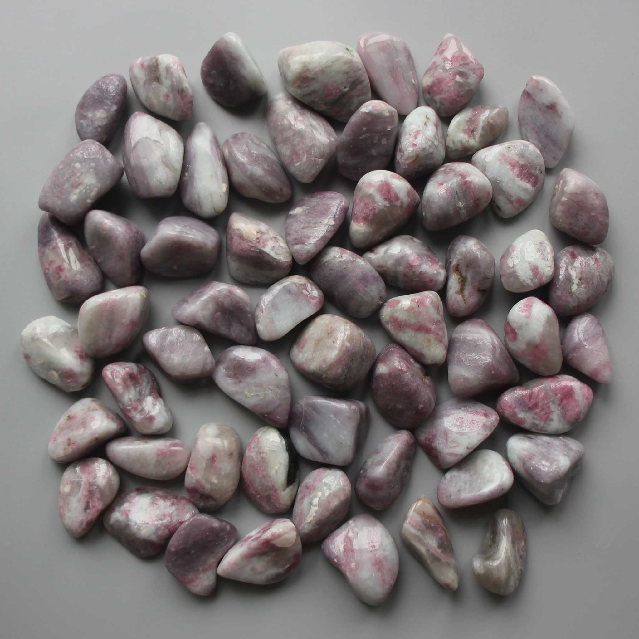 0b7c6d82faa5572dcbea465c1d09699d_2c719cf2-790a-418e-b4dc-e99278bf6902 Quartz With Pink Tourmaline Tumble Stone 1 inch (2-3cm) A/A+