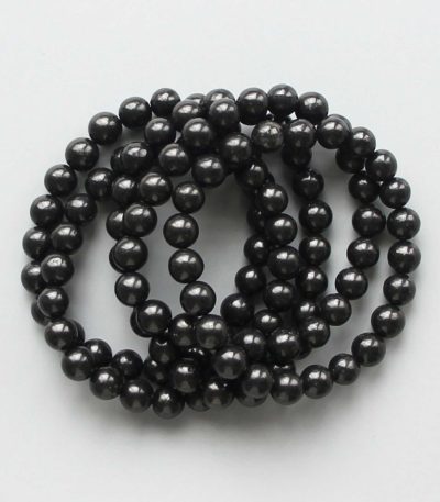 Shungite Round Bracelet 18cm 8mm A