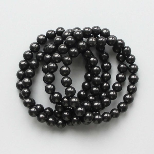 Shungite Round Bracelet 18cm 8mm A