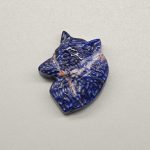 Sodalite Br Wolf head 10x32x38mm A+