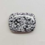 Snowflakes Obsidian Rectangle Stone 1.6 inch (1x3x4cm) A