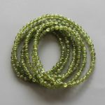 Peridot Round Bracelet 18cm 4mm A/A+