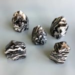 Zebra Jasper Concave & Caving Sculpture 250-500g/pc A