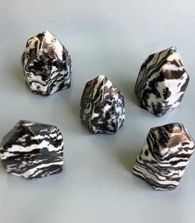 Zebra Jasper Concave & Caving Sculpture 250-500g/pc A