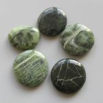 Soft Nephrite Jade Smooth Stone 1.6 inch (0.8-1 x 3.5-4.5cm) A/B