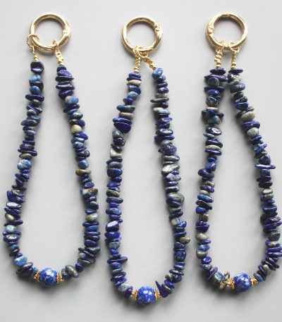 Lapis Lazuli Chips Phone Cord 5/10mm A