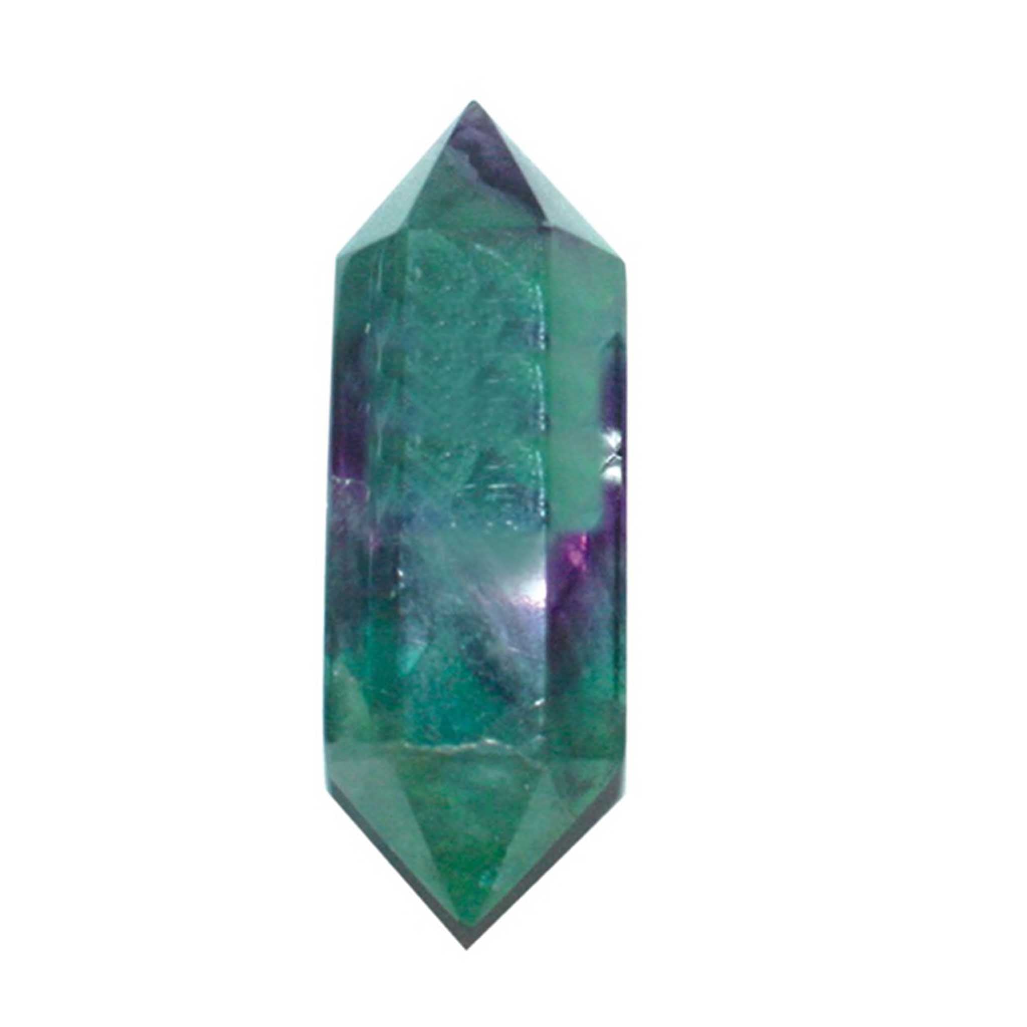 16e7a0a5ea55942053eec5b755076e1c-1 Rainbow Fluorite Double Point 2.4 inch (2 x 6cm) A/A+