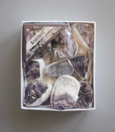 Amethyst Rough Box Set 40x85x100mm A