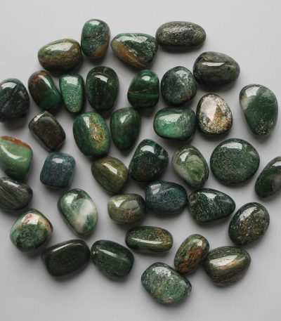 Green Fuchsite India Tumble Stone 1 inch (2-3cm) A/B