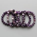Amethyst Dog Teeth Round Bracelet 18cm 10mm A