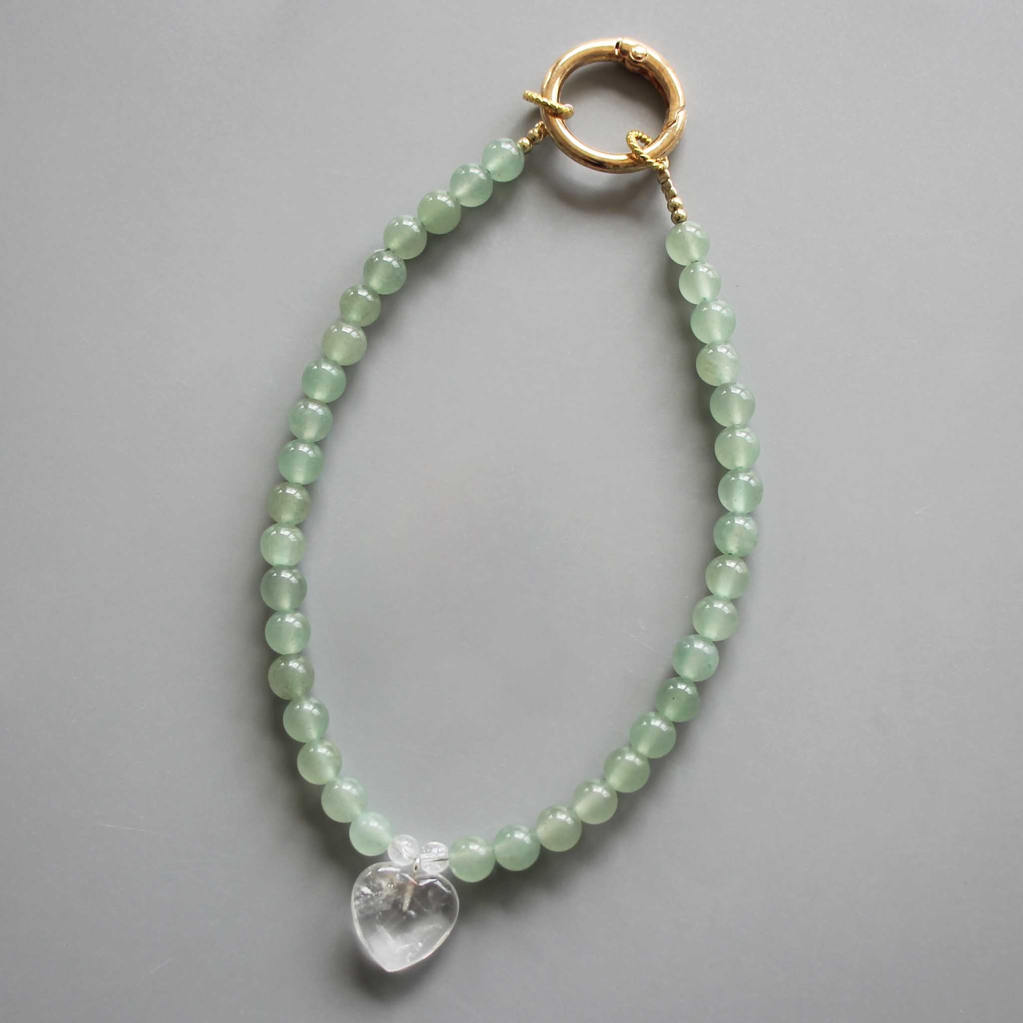 1bd1503010267d5193fc158fa21778e8-1 Green Aventurine Round Bead Phone Cord 6mm A/B