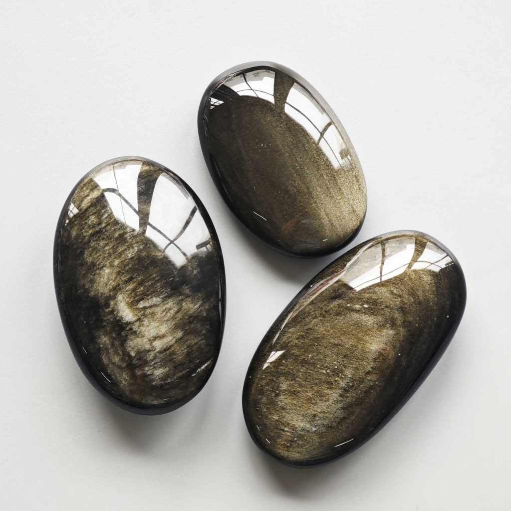 Golden Obsidian Long Oval Shape 2.8-4 inch (7-10cm) A/A+