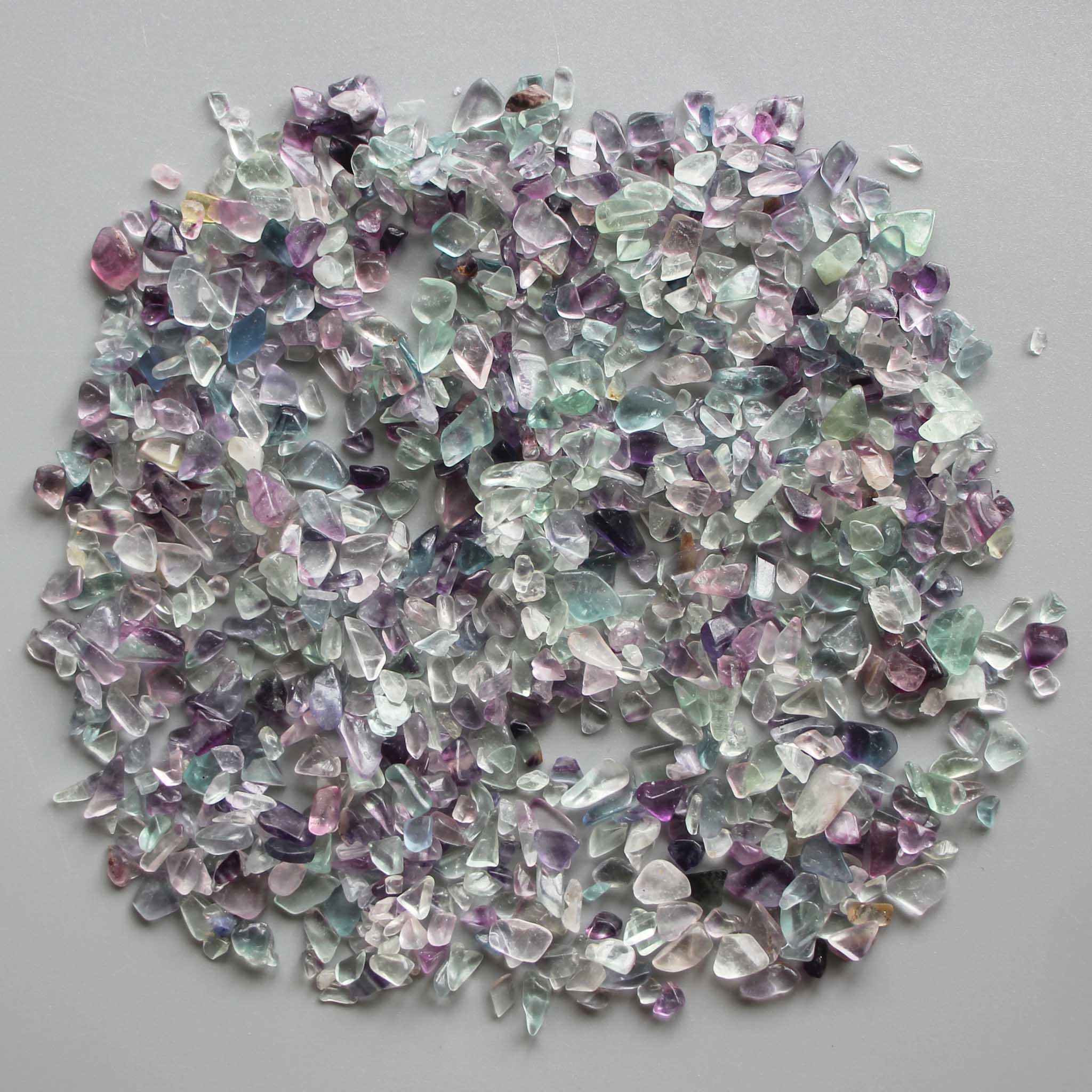 1dc442bc0c5efec9a2e9f15f2f1c8aa1-1 Rainbow Fluorite Chips With Corner 0.2 inch (3-8mm) A