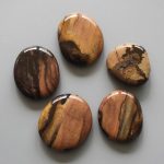 Picture Nguni Jasper Smooth Stone 1.6 inch (0.8-1 x 3.5-4.5cm) A/B