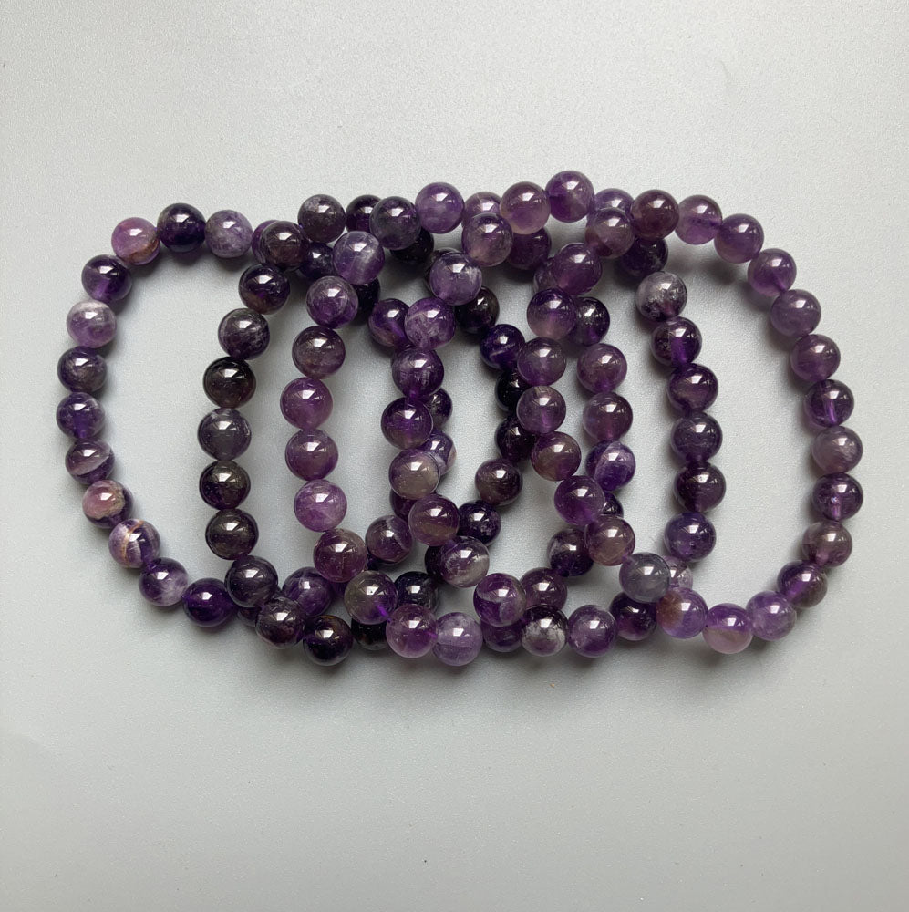 Amethyst Round Bracelet 18cm 8mm A/B