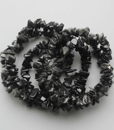 Rainbow Obsidian Chips Bracelet 4/8mm A