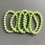 Lemon Chrysoprase Round Bracelet 18cm 6mm A+