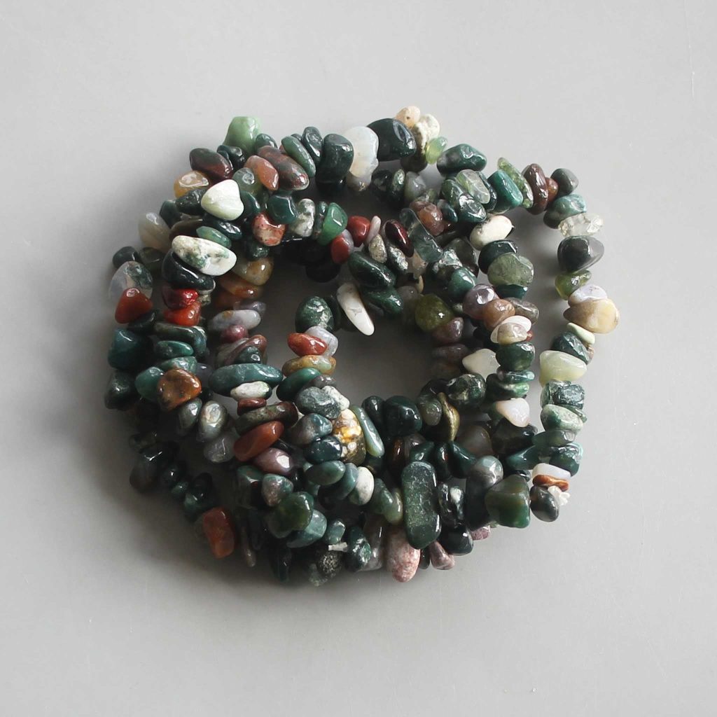 Fancy Agate Chips Bracelet 4/8mm A