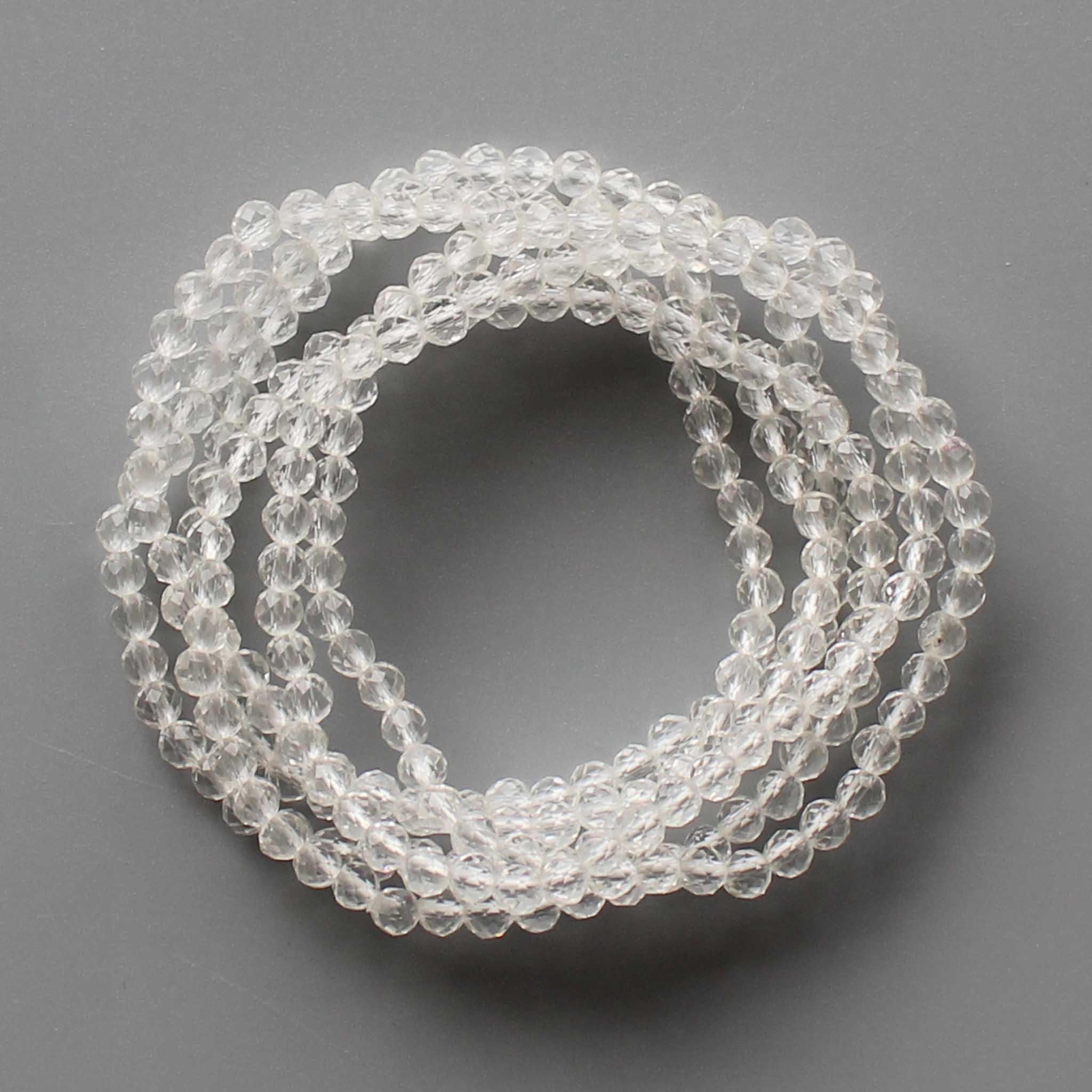 22c25998bb3b41ff591f80d6271b11b0-1 Crystal Faceted Round Bracelet 4mm A+/AA