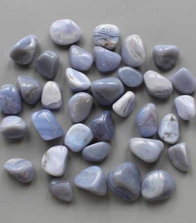 Blue Lace Agate Tumble Stone 1 inch (2-3cm) A/B