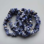 Snow Blue Quartz Chips Bracelet 4/8mm A
