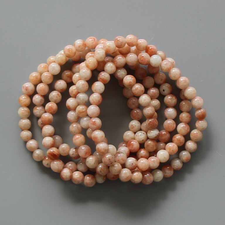 2391c128a41e5346bcae4f65a1028d9f-1 Sun Stone Round Bracelet 18cm 6mm A