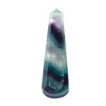 Rainbow Fluorite Massage Wands Tappered 3.1 inch (1.35 x 1.9 x 8cm) A/A+