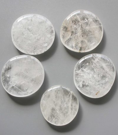 Crystal Smooth Stone 1.6 inch (0.8-1 x 3.5-4.5cm) A/B