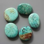 Chrysocolla Turquoise Smooth Stone 1.6 inch (0.8-1 x 3.5-4.5cm) A