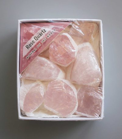 Rose Quartz Rough Box Set 40x85x100mm A