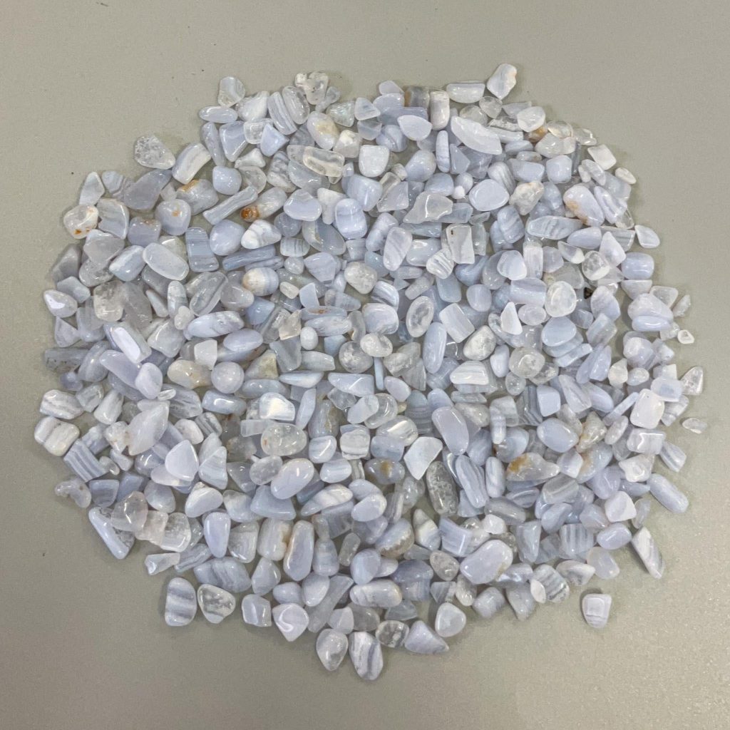 Blue Lace Agate Chips With Corner 0.2 inch (3-8mm) A/A+