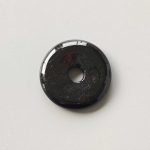Black Tourmaline Donut 1.2 inch (0.6 x 3cm) A