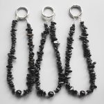 Black Tourmaline Chips Phone Cord 5/10mm A