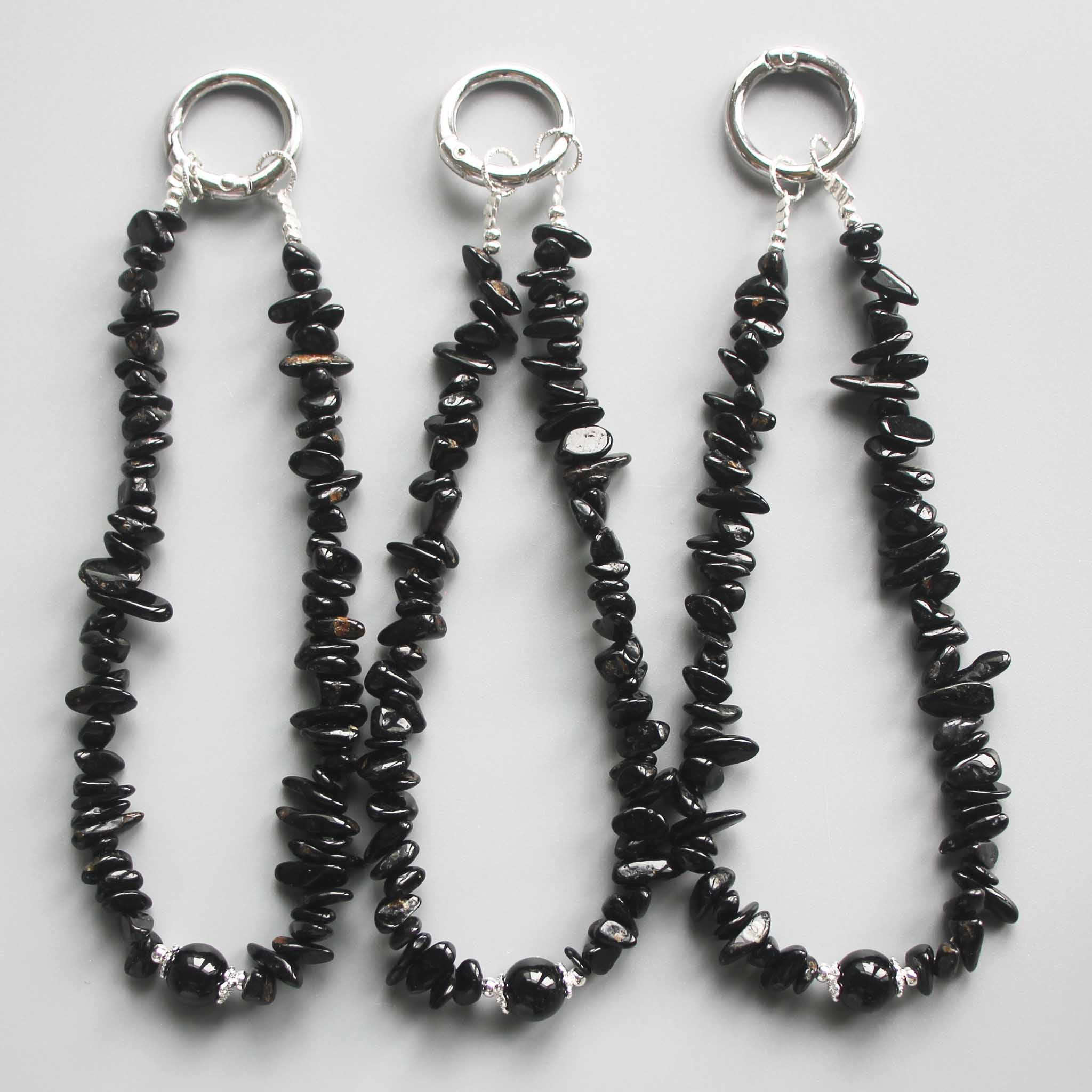 294171bc93617dc24ac8607c722a22f1_3653c1e7-15a5-47d2-8cad-32b070e4f915 Black Tourmaline Chips Phone Cord 5/10mm A