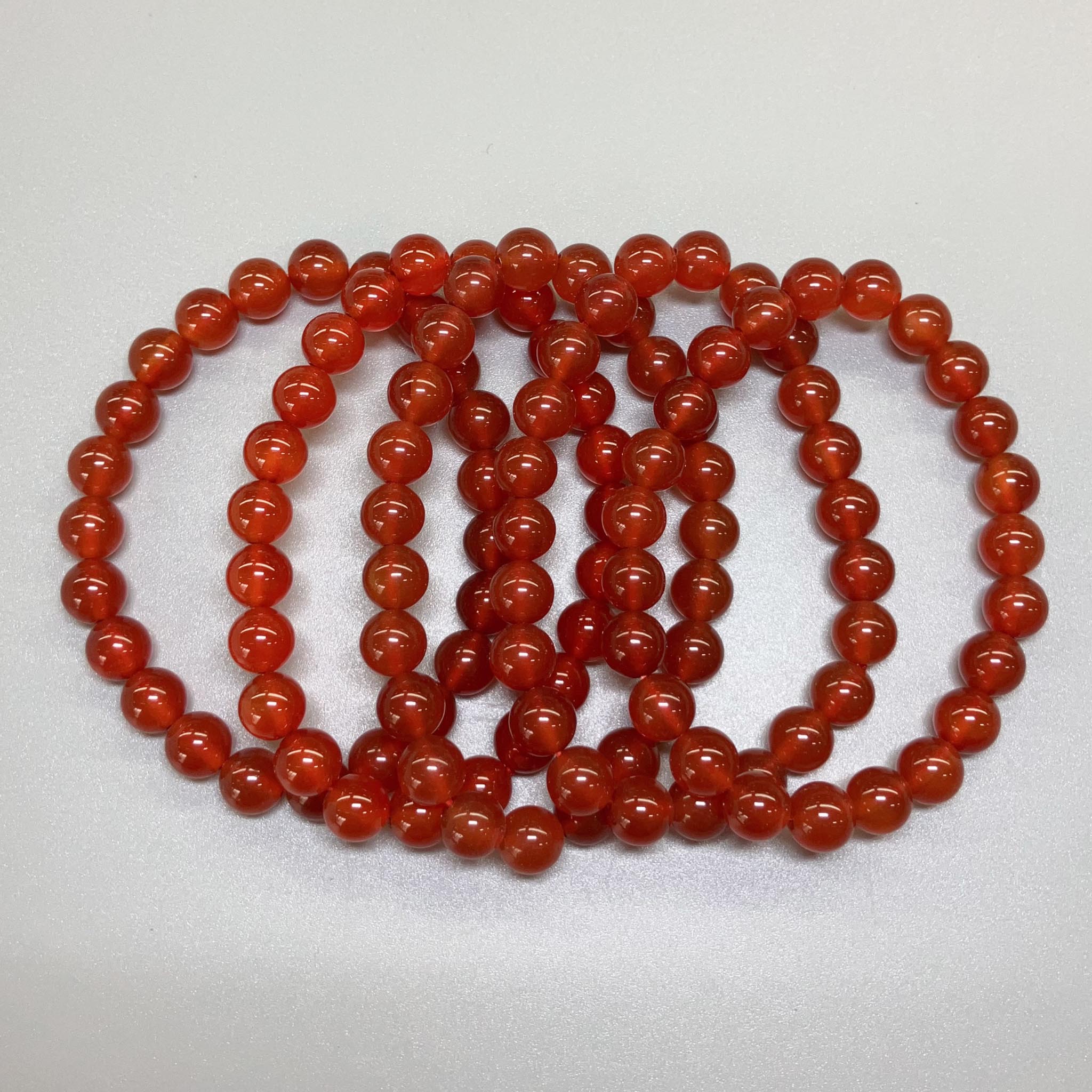 29abac95880cbb4a0b5bf8f227378e58 Carnelian Round Bracelet 18cm 8mm A