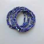 Lapis Lazuli Round Bracelet 18cm 4mm A-/B+