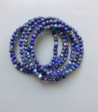 Lapis Lazuli Round Bracelet 18cm 4mm A-/B+